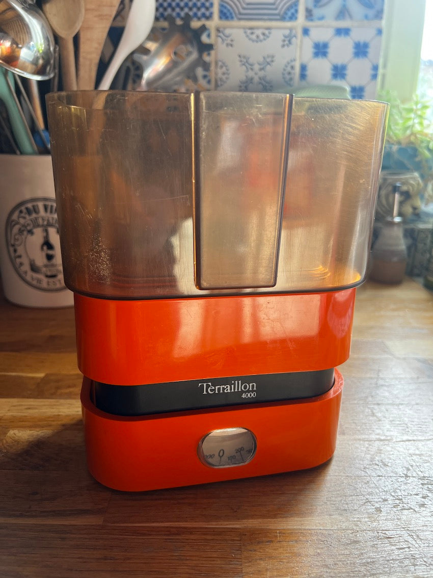 Balance de cuisine vintage complète Terraillon 4000 orange – Le