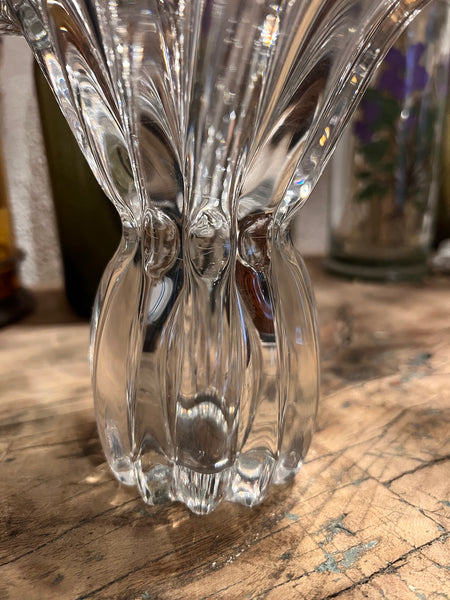 Vase vintage bonbon en cristal de Vannes le Chatel- Années 60/70