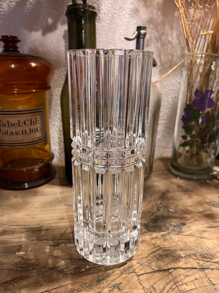 Vase vintage en cristal modèle Montparnasse par Cristal D'Arques - Années 70