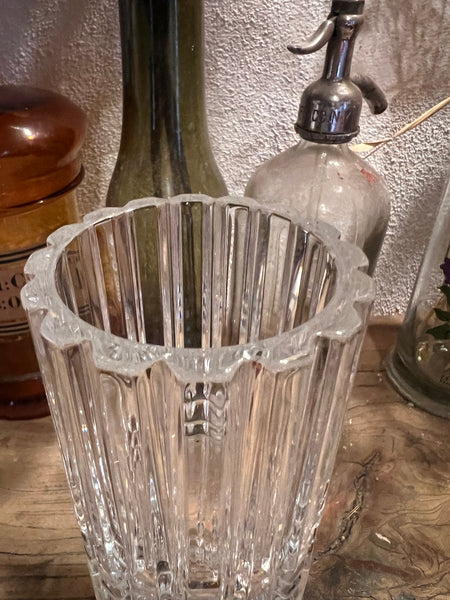 Vase vintage en cristal modèle Montparnasse par Cristal D'Arques - Années 70