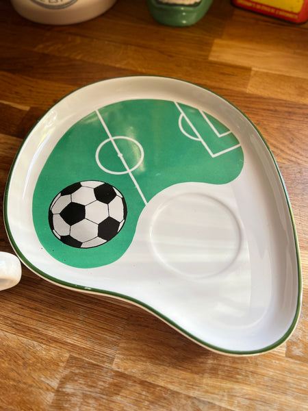 Service à petit-déjeuner vintage tasse et plateau Football - Casual Dining by MaryAnn Baker