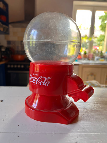 Distributeur vintage de cacahuètes / bonbons Coca-Cola - Années 90