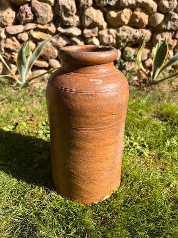 Grand vase / pot vintage en grès 30cm