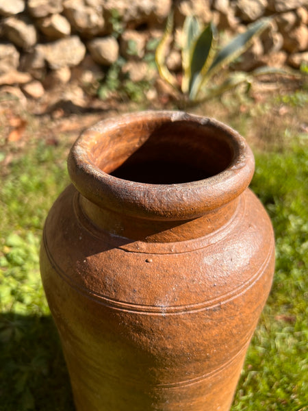 Grand vase / pot vintage en grès 30cm