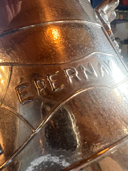 Seau à champagne vintage Champagne Mercier Epernay en métal - Années 50/60