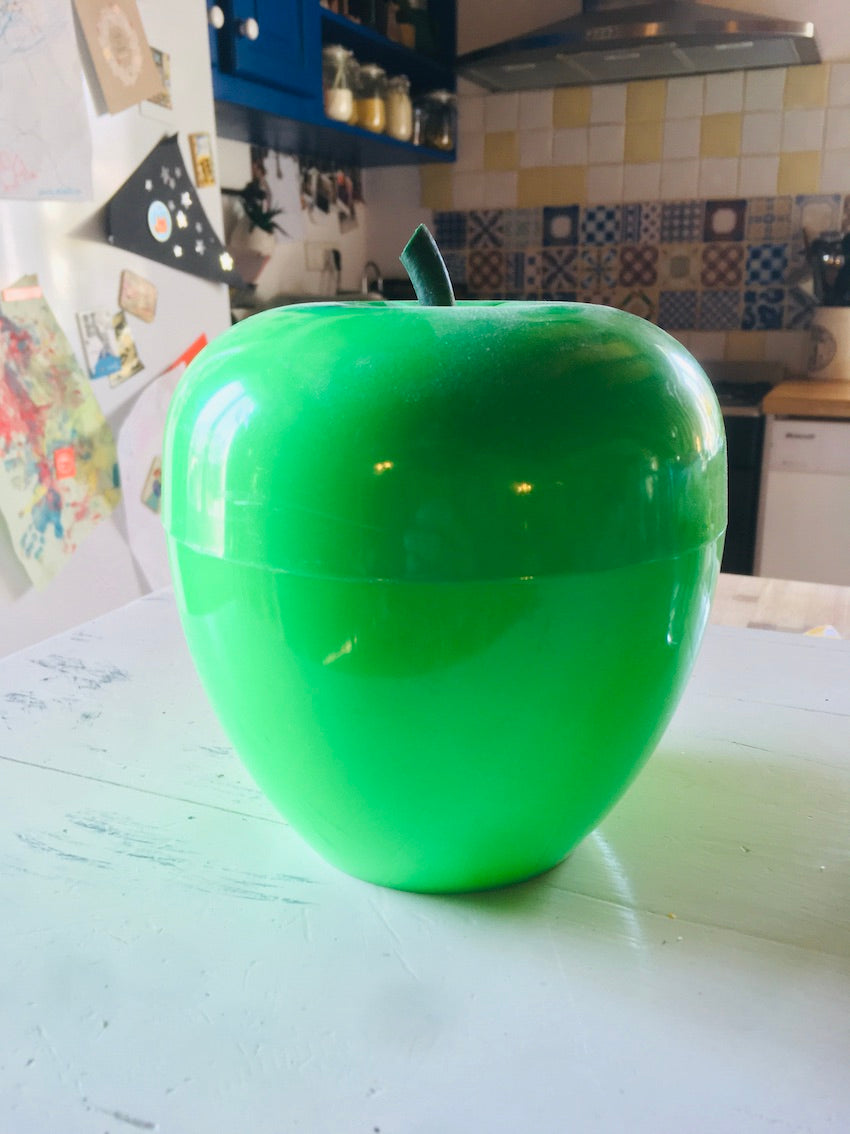 Seau à glaçon pomme verte vintage - Années 70