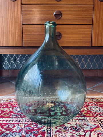 Dame jeanne en verre de 15,5 litres couleur verte