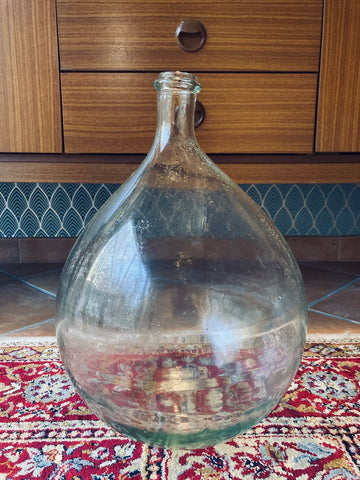 Dame jeanne en verre de 12 litres transparente