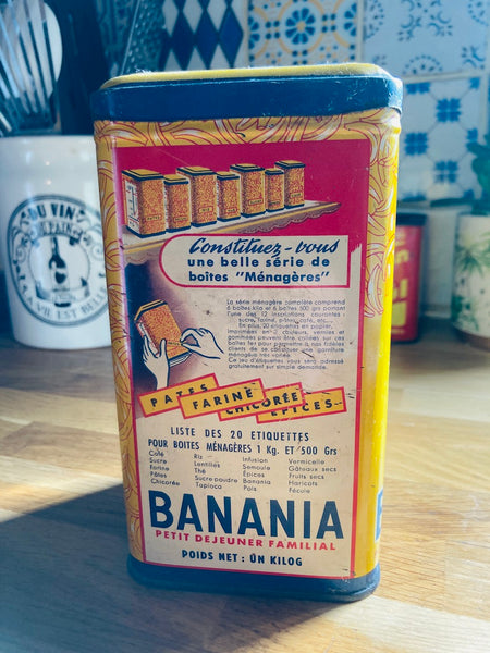 Boite métallique Banania vintage Café