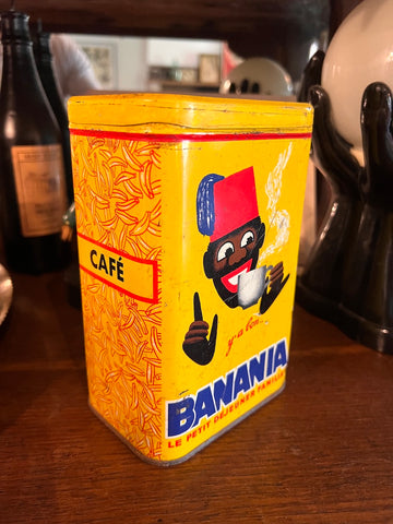 Boite vintage en fer Banania café - Années 50/60