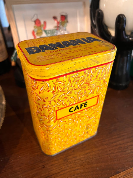 Boite vintage en fer Banania café - Années 50/60