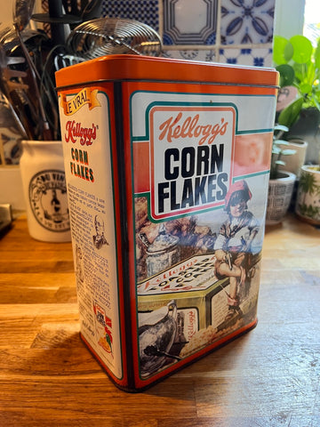 Boite métallique vintage Kellogg's Corn Flakes - Spéciale Anniversaire - 1987