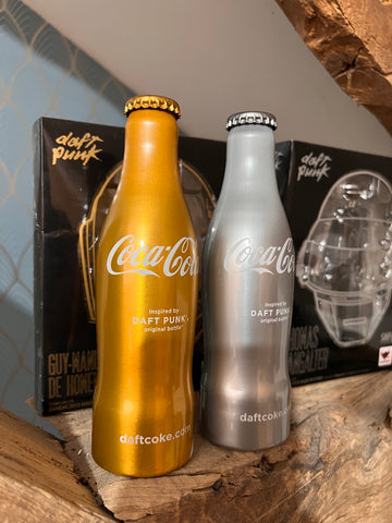 Duo de bouteilles Coca Cola X Daft Punk or et argent - 2011