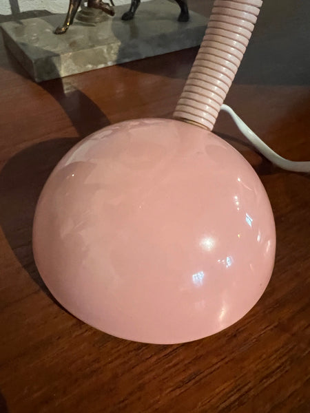 Lampe de chevet vintage avion en céramique rose poudré - France - années 80