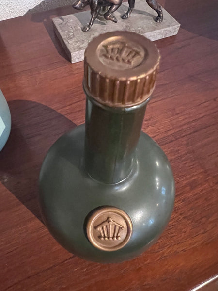 Bouteille accessoires de bar vintage ouvre-bouteille, tire-bouchon, bol et 6 sous-verres en plastique